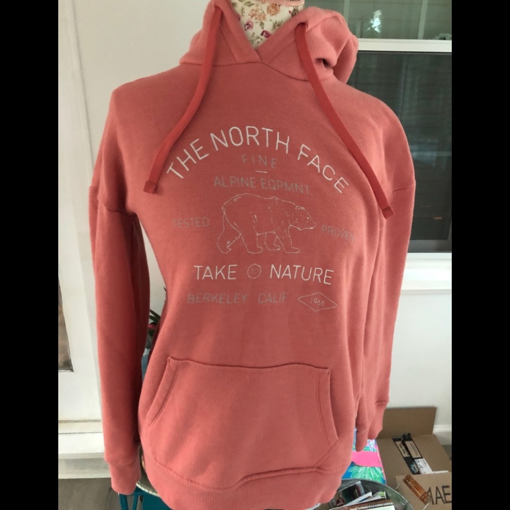 NorthFace Pink medium hoodie